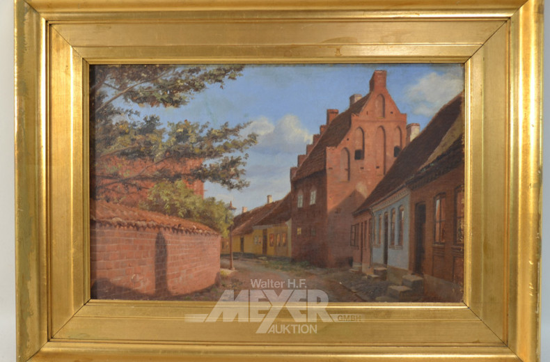 Gemälde ''Stadtansicht mit Kirche''