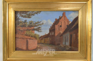 Gemälde ''Stadtansicht mit Kirche''