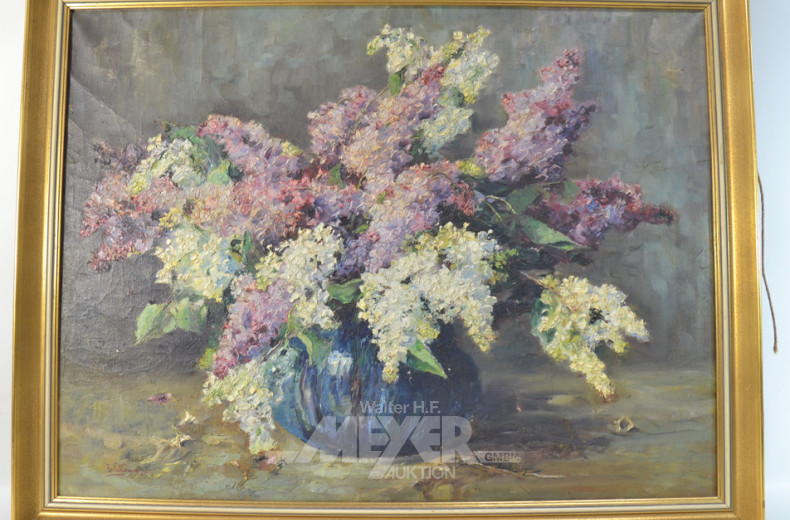 Gemälde ''Blumenstillleben mit Flieder''