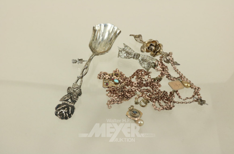 Konvolut Mode-u. Silberschmuck sowie