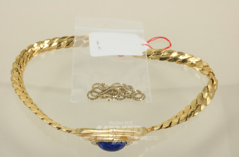 Collier und 1 Kette (Modeschmuck)