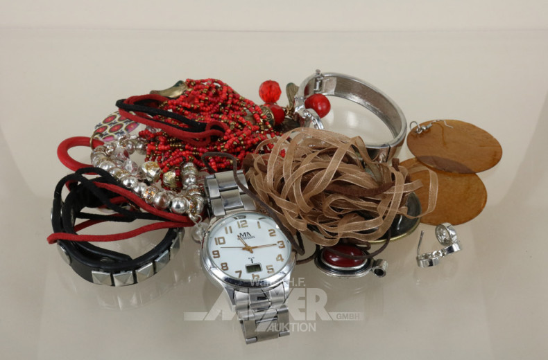 Konvolut Modeschmuck best. aus: