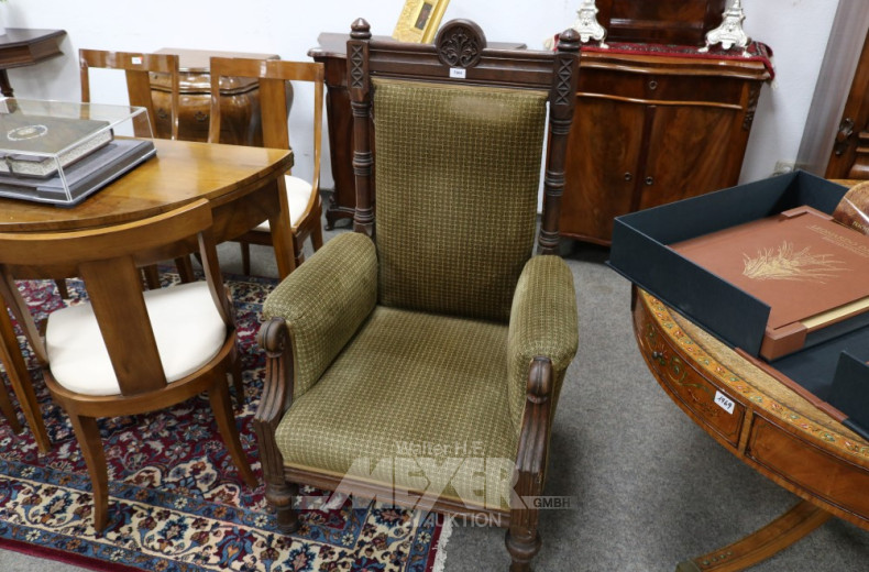 Armlehnensessel, Eichengestell,