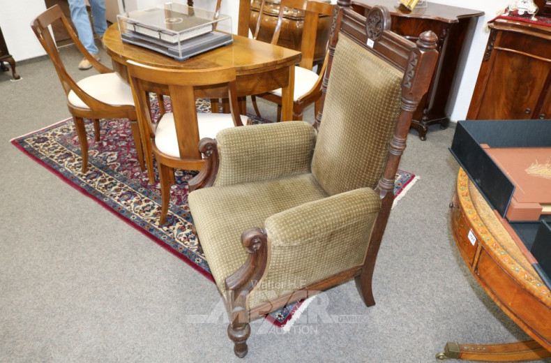 Armlehnensessel, Eichengestell,