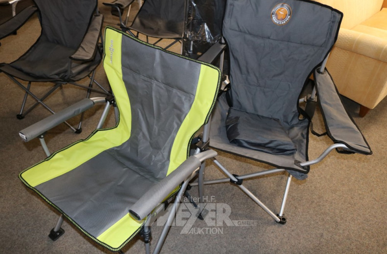4 versch. Campingstühle