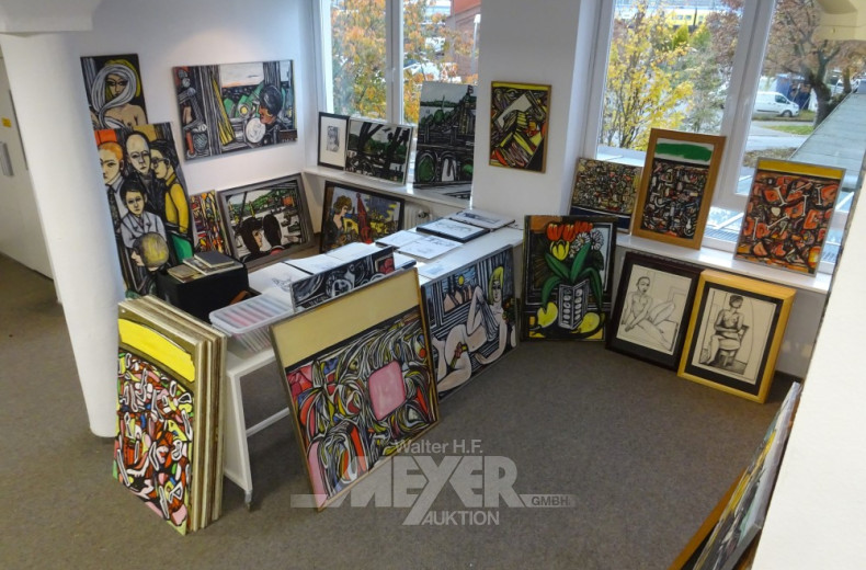 umfangr. künstlerischer Nachlass des