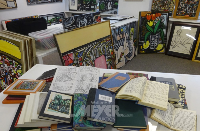 umfangr. künstlerischer Nachlass des