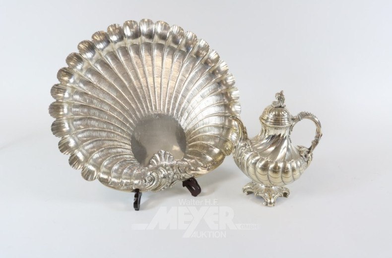Kaffeekanne, 800er Silber