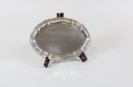 kl. ovales Tablett, 835er Silber,