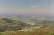 Gemälde ''Hügelige Landschaft'',