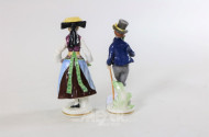 2 Porzellanfiguren ''Trachtenpaar''