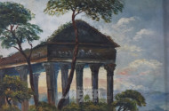 2 kl. Gemälde ''Akropolis'' /
