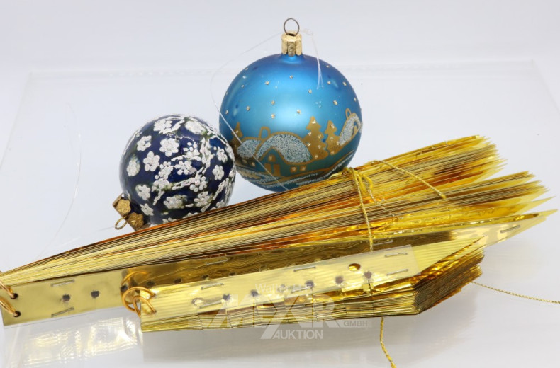 kl. Konvolut Weihnachtsdekor: