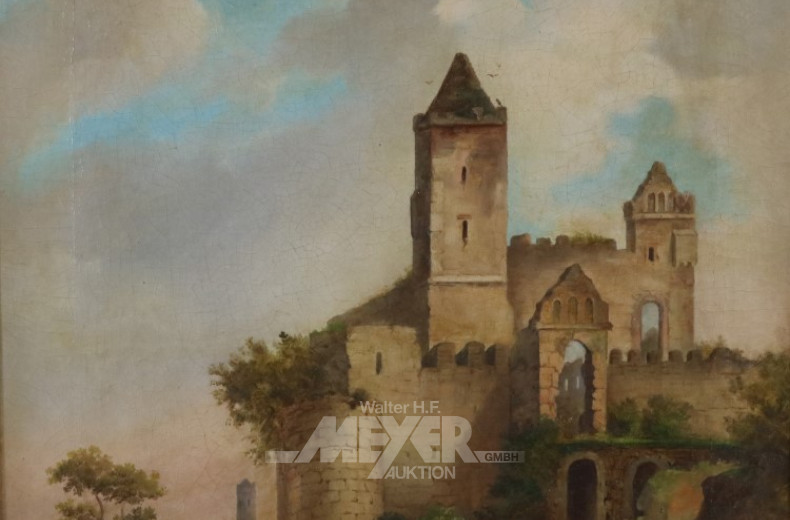 Gemälde ''Burgruine''