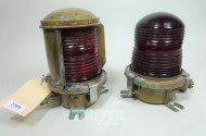 2 alte Schiffslampen/Positionslichter,