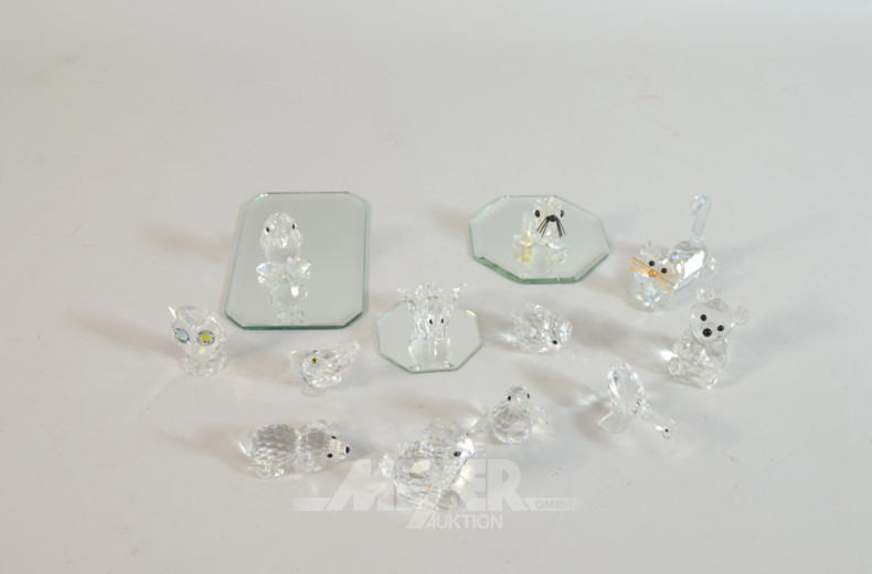 12 kl. Kristallfiguren v. Swarovski
