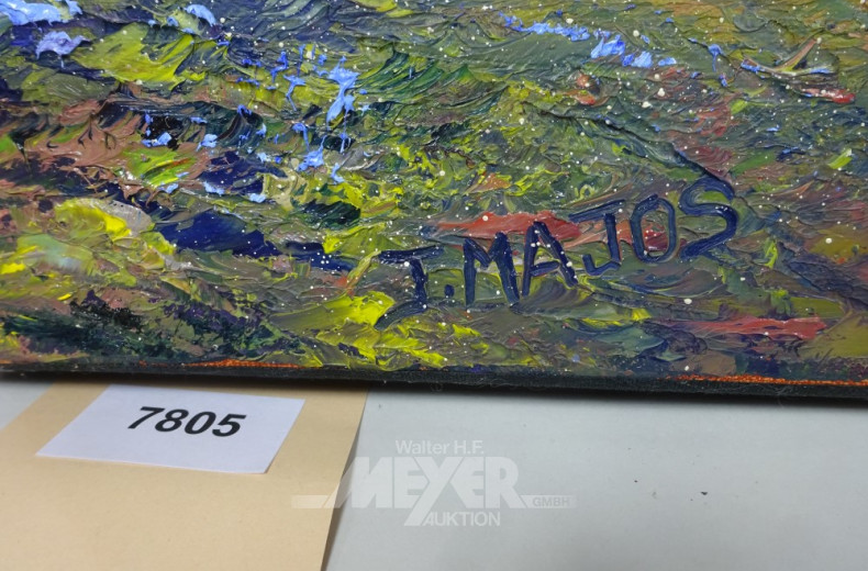 Gemälde ''Waldweg im Herbst''