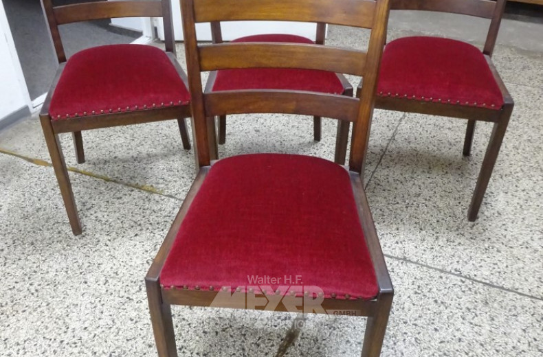 4 Polster-Stühle,