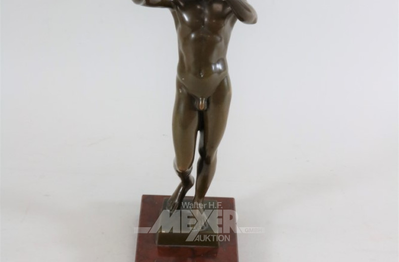 Bronze-Statuette ''männl. Akt''