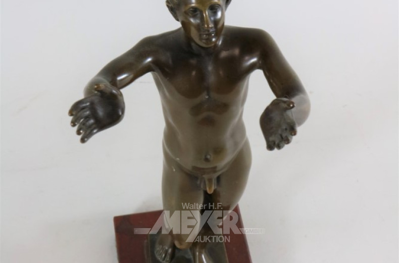 Bronze-Statuette ''männl. Akt''