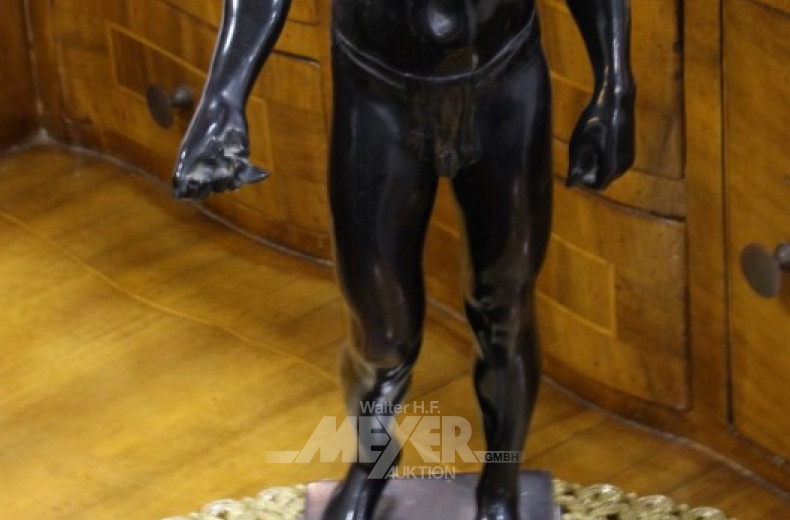 Bronze-Statuette ''männl. Athlet''