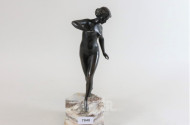 Bronze-Statuette ''weibl. Akt''