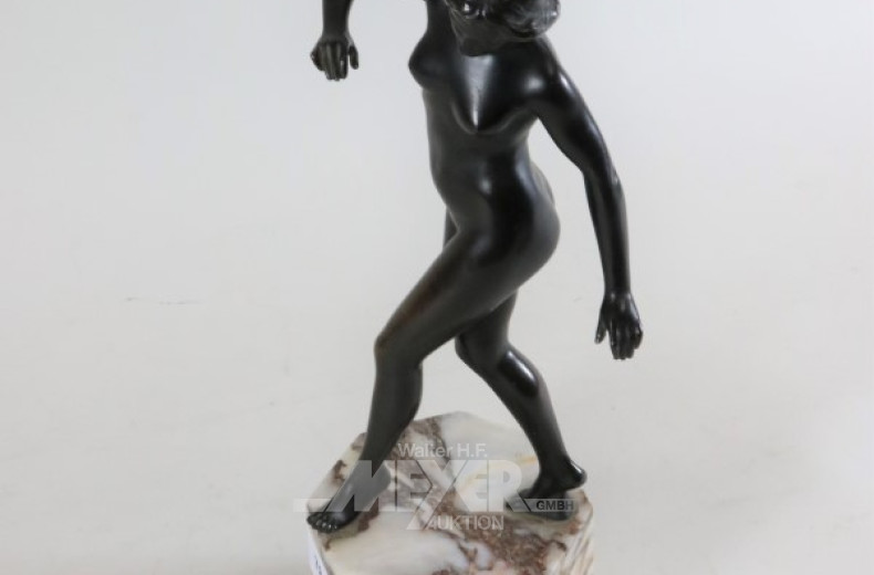 Bronze-Statuette ''weibl. Akt''