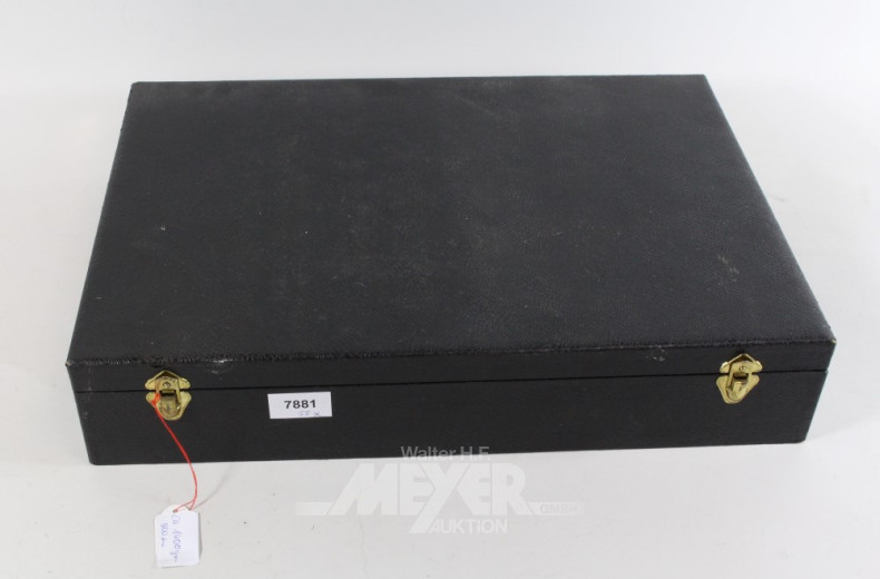 Besteckkasten, 800er Silber,
