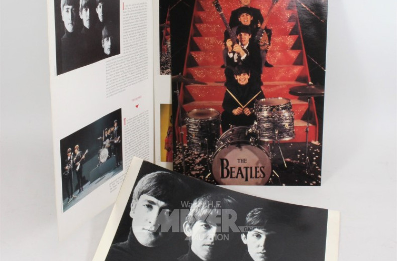 Beatles-Mappe mit div. Fotos