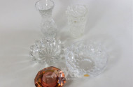 gr. Posten Kristall: Vasen und Schalen