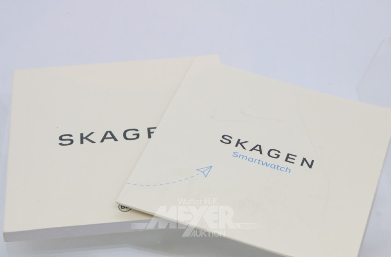 2 Smartwatches SKAGEN mit 1 Ladekabel