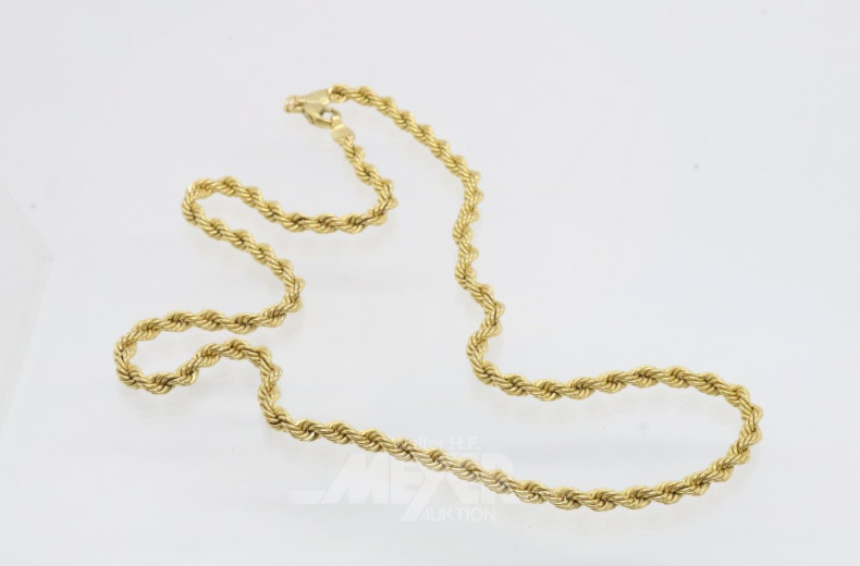 Kordelkette, 333er GG, Länge: ca. 48 cm,