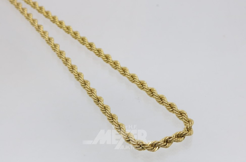 Kordelkette, 333er GG, Länge: ca. 48 cm,