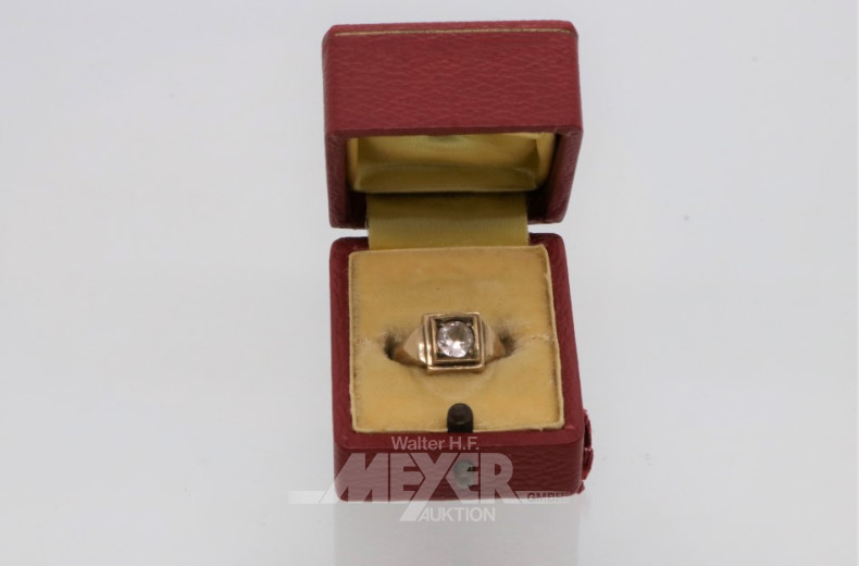 Damenring, 333RG, Ringgröße: 54,