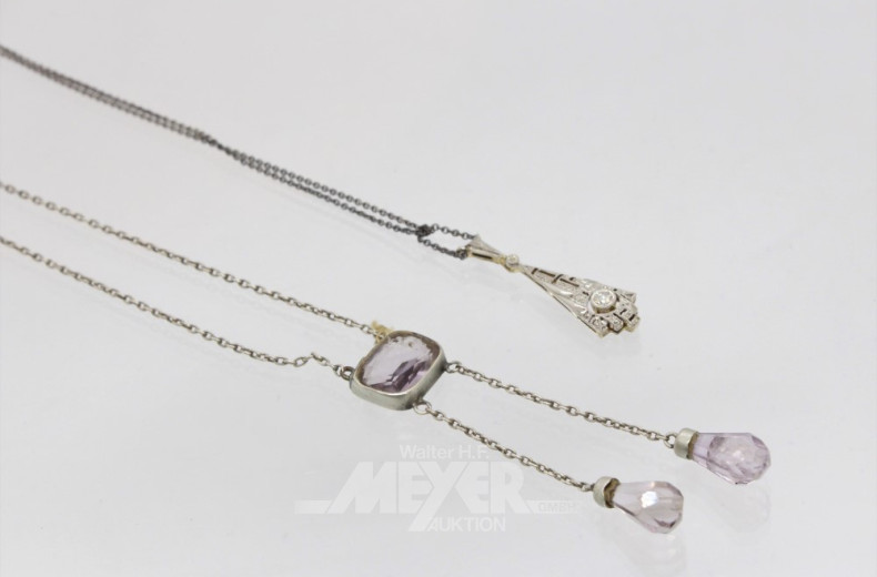 kl. Posten Silberschmuck, u.a.: