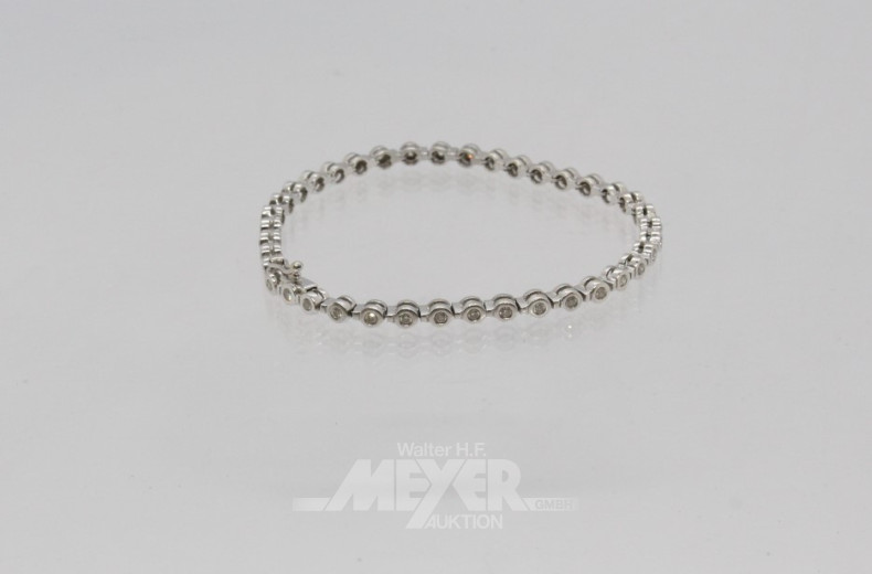 Armband in 750er WG, ''Tennisband''