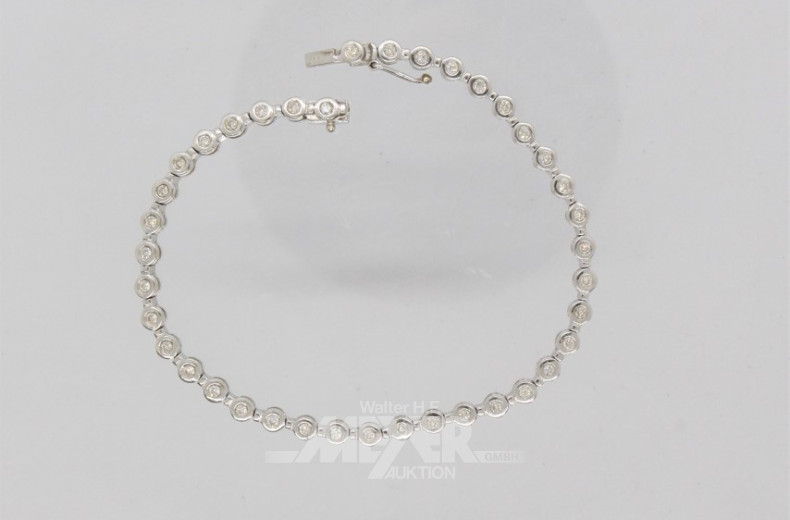 Armband in 750er WG, ''Tennisband''