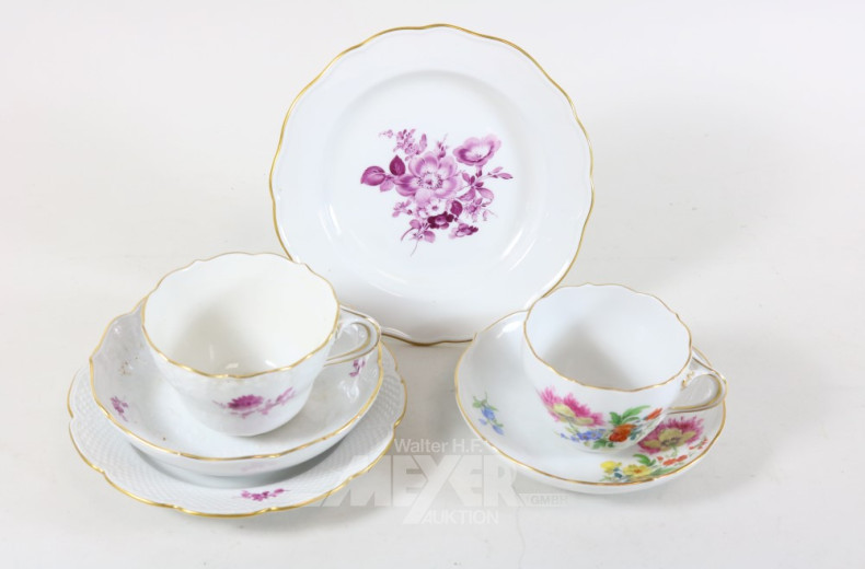 2 Porz. Kaffeetassen MEISSEN mit