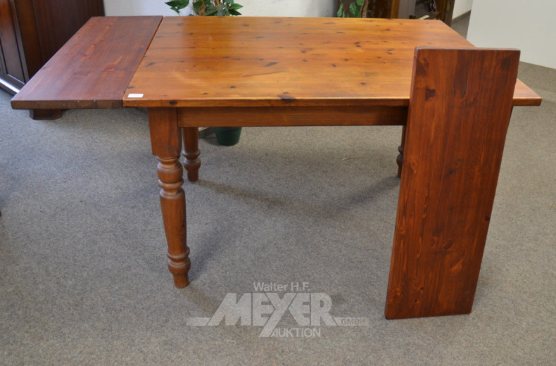 Esstisch, Kiefer,  mit 2 Einlegeböden