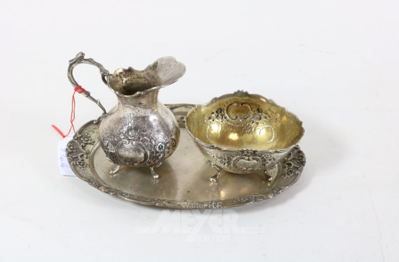 Rahmservice 3-tlg., 800er Silber,