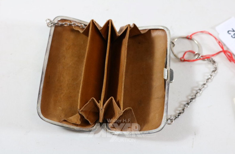 silbernes Täschchen  mit Gravur