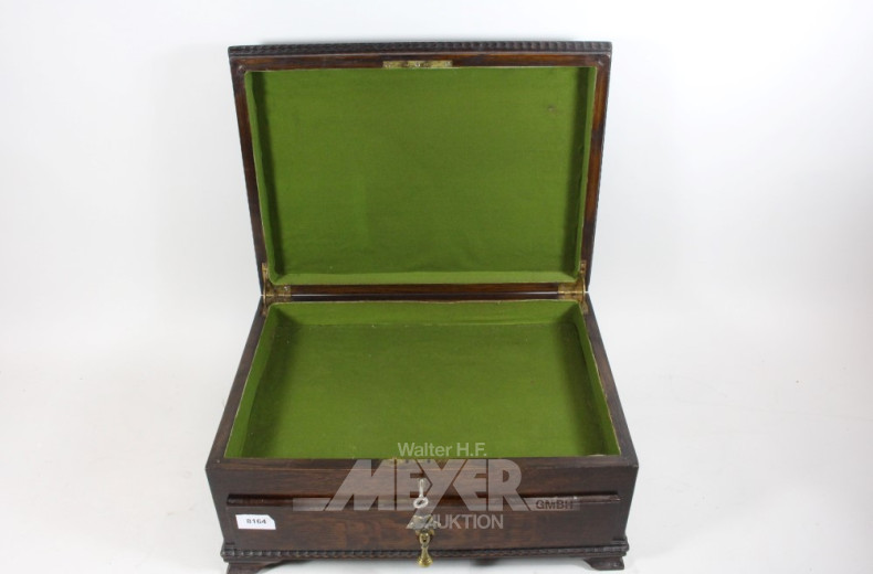 1 Holz-Besteckkasten mit 1 Schublade