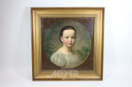 Gemälde ''Mädchenportrait'', unsig.,