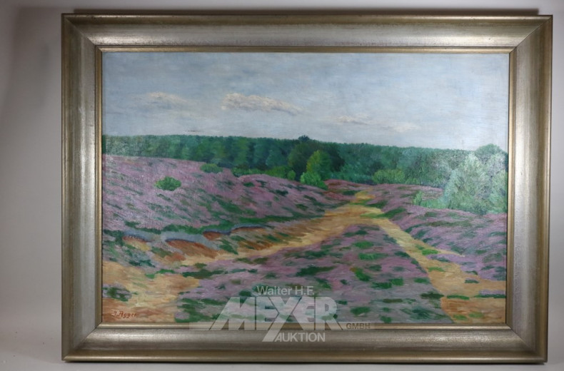 Gemälde ''Heidelandschaft'',