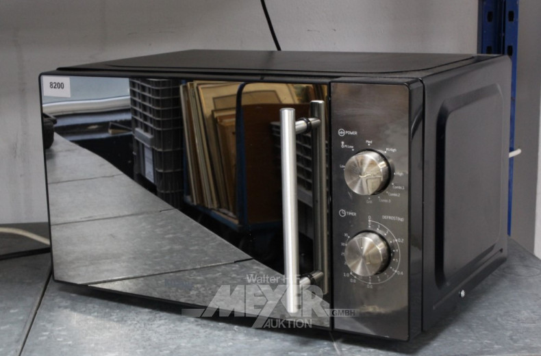 Mikrowelle KÖNIG, schwarz