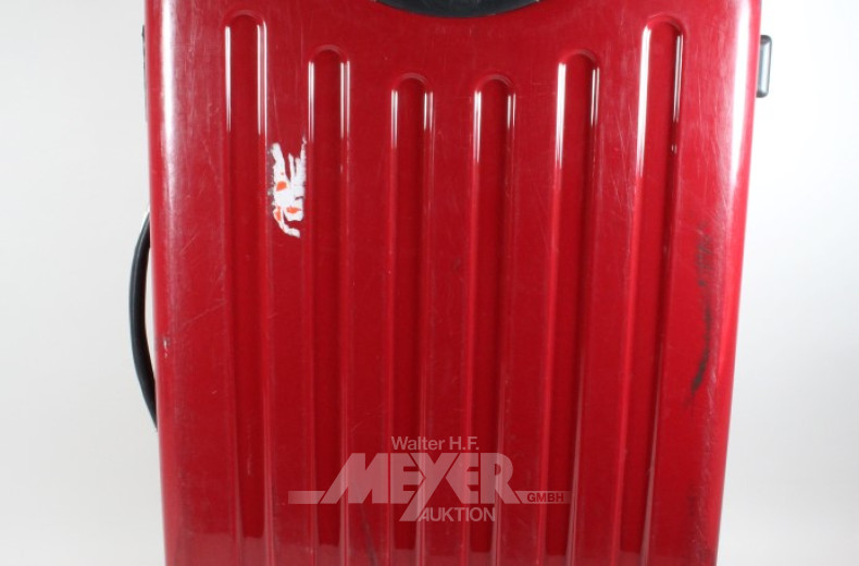 Hartschalenkoffer Kunststoff, rot