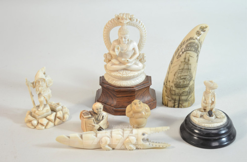 6 versch. Deko-Figuren: