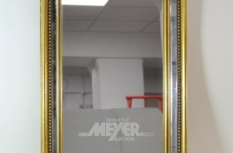 goldfarbener Wandspiegel