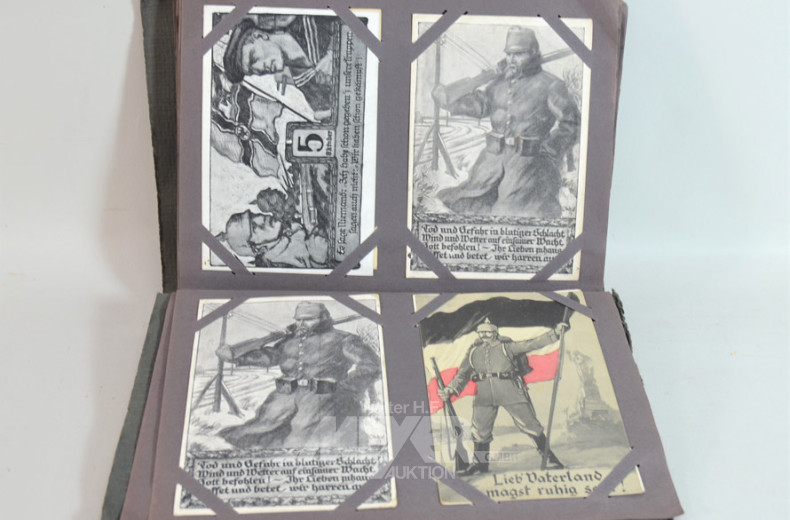 altes Postkartenalbum