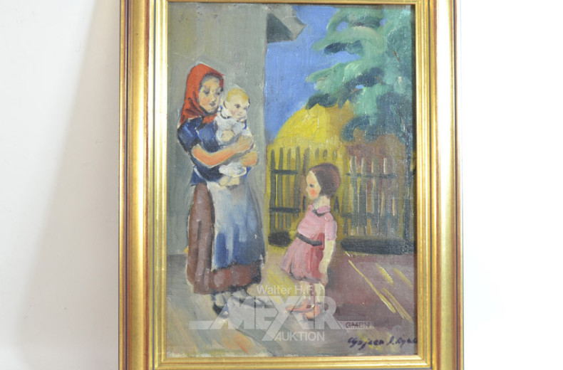 Gemälde ''Bäuerin mit Kinder''